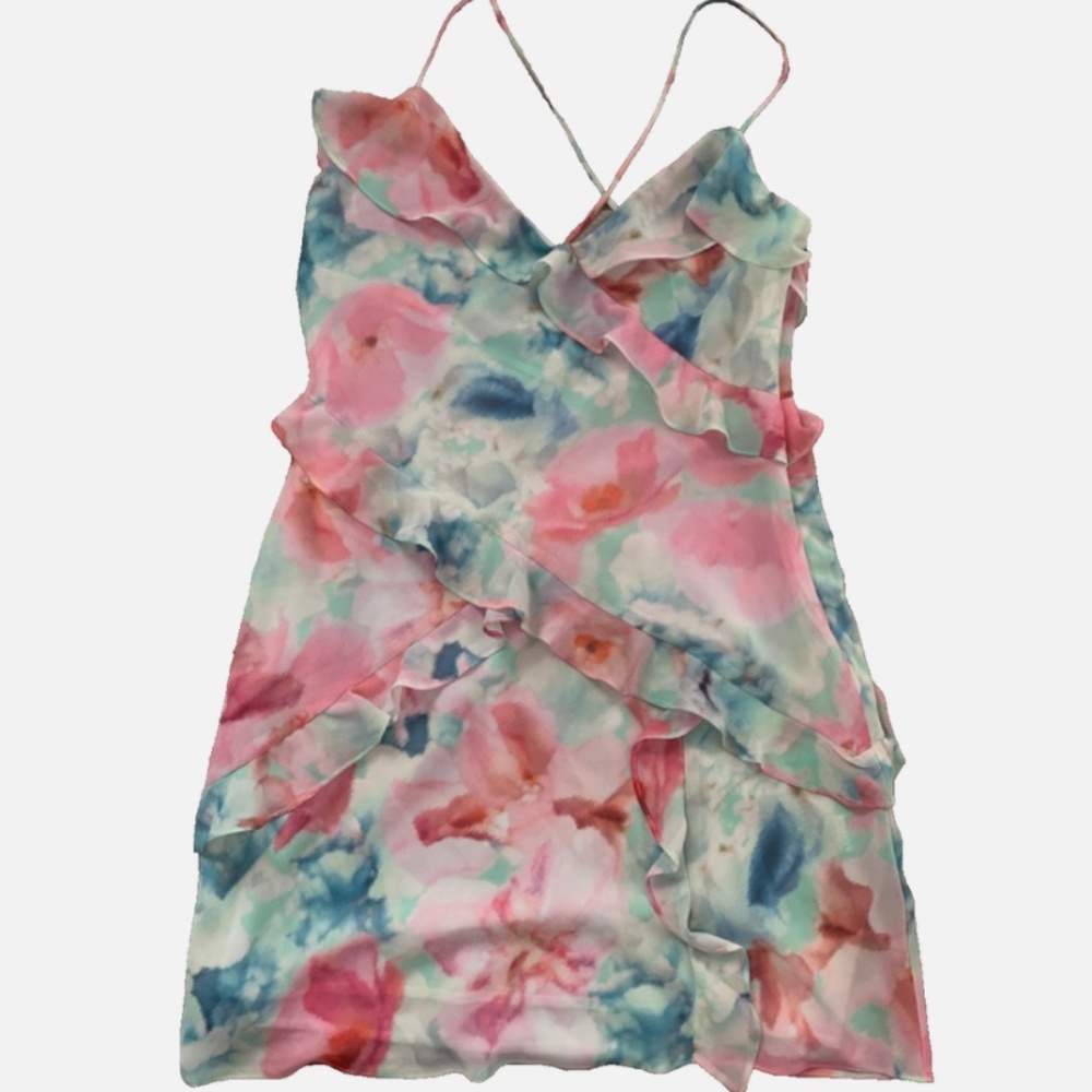 Zara Spring Ruffle Mini Dress